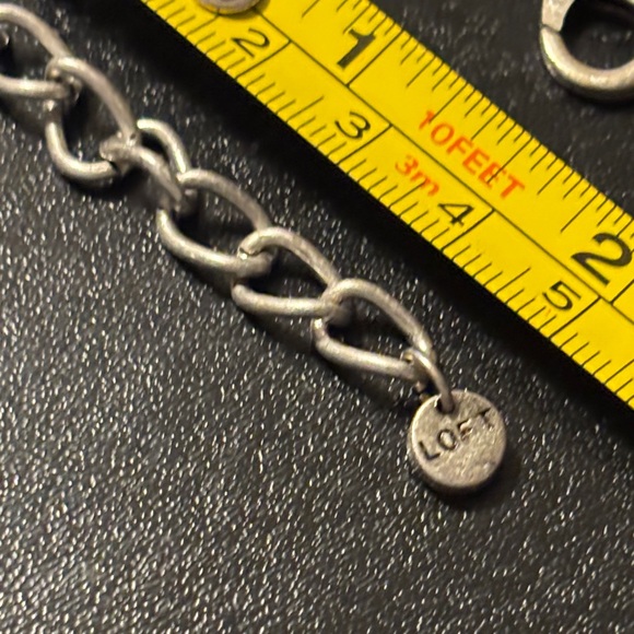 Elegant Silver Tone Necklace With Yellow Resin Cabachons Necklace by Loft - Picture 8 of 8